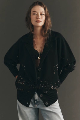By Anthropologie Collared V-Neck Cardigan | Anthropologie (US)