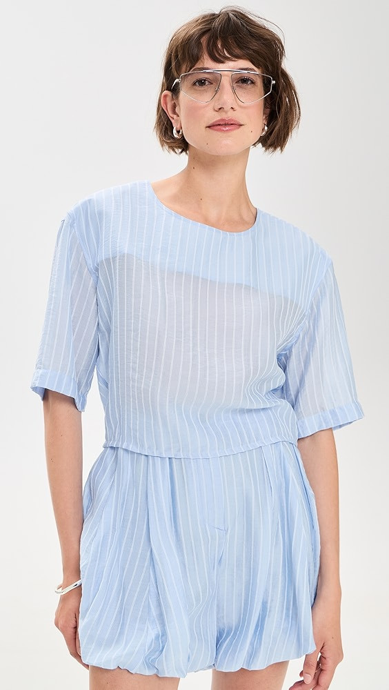 Dulce Mussolina Rigata Top | Shopbop