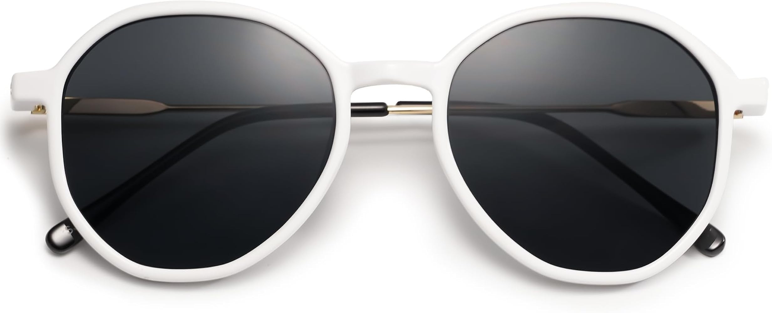 SOJOS Trendy Designer Hexagon Round Sunglasses for Women Fashion Big Shades Geometric Women Sungl... | Amazon (US)