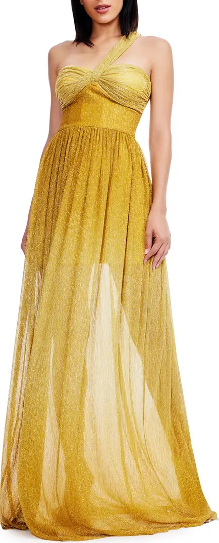 Idalia Metalllic Ombré One-Shoulder Gown | Nordstrom