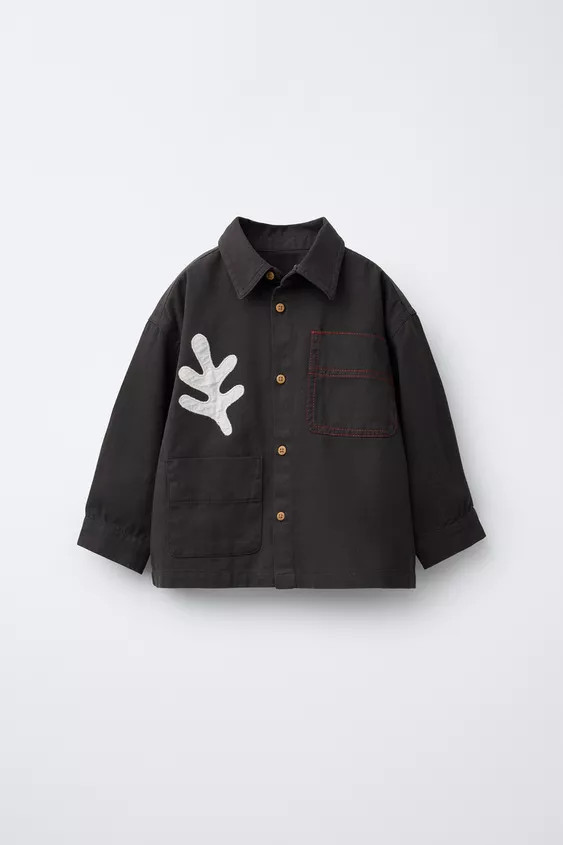 LEAF PATCH OVERSHIRT | Zara US