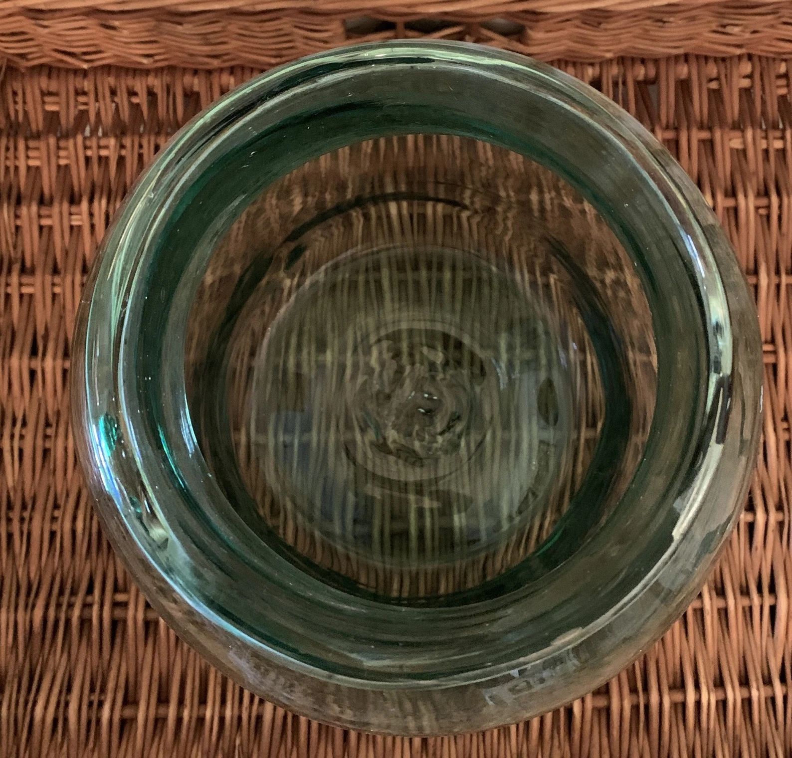 Large 16 Tall Vintage European Glass Pickling Jar, Blue/green Hue Lovely Vase for Large Bouquet o... | Etsy (US)