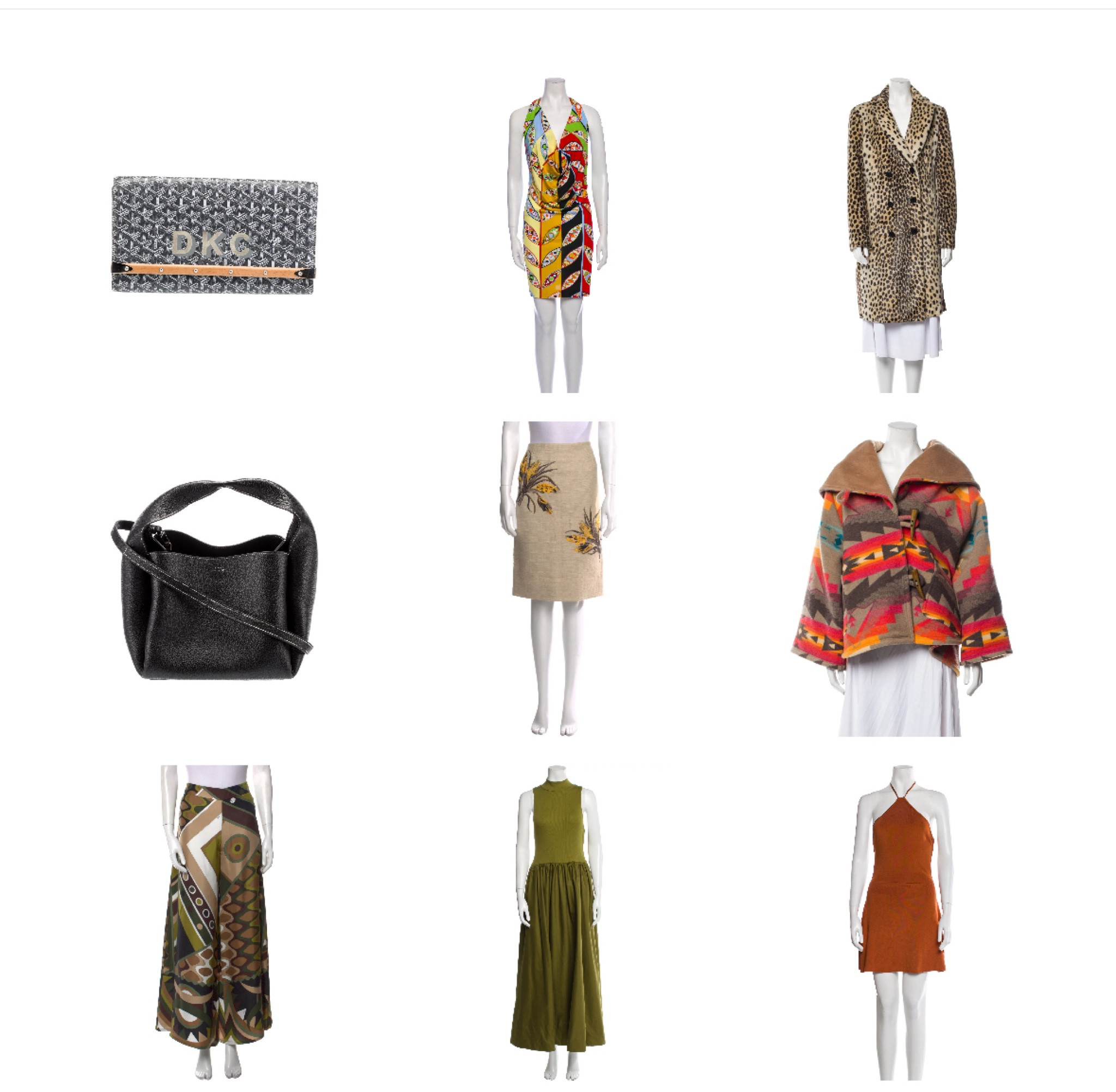Goyard and Toteme bags under $1k, recent season Pucci for over 50% off, a chic leopard coat!