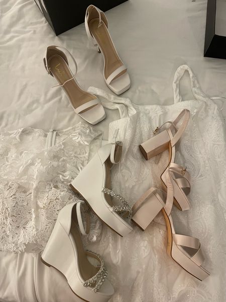 Bridal Shoes ✅

All from Lulus of course and on saleeee!! 🤍🤍🤍

#bridal #wedding #heels 

#LTKwedding #LTKsalealert #LTKshoecrush