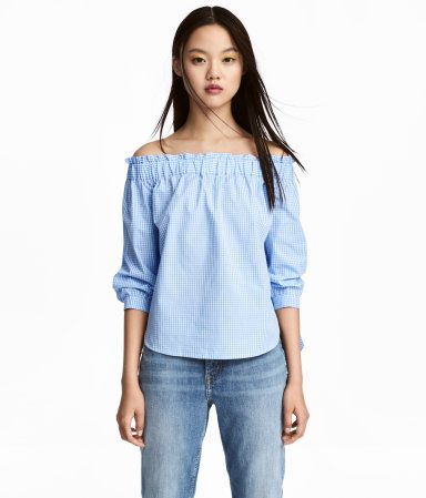 H&M Off-the-shoulder Blouse $19.99 | H&M (US)