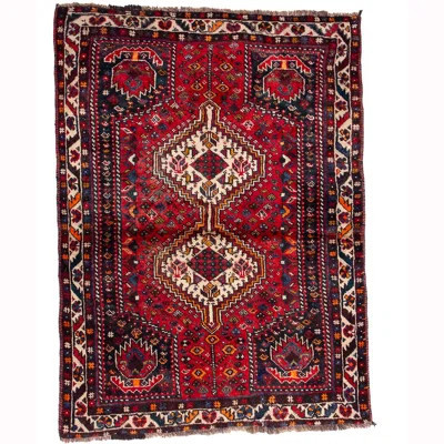 Blessyn One-of-a-Kind 3'9" x 5' 1970s Area Rug in Red/Black | Wayfair North America