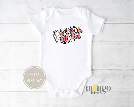 Let's Go Ghouls Onesie®  Retro Halloween Bodysuit  Fall - Etsy | Etsy (US)