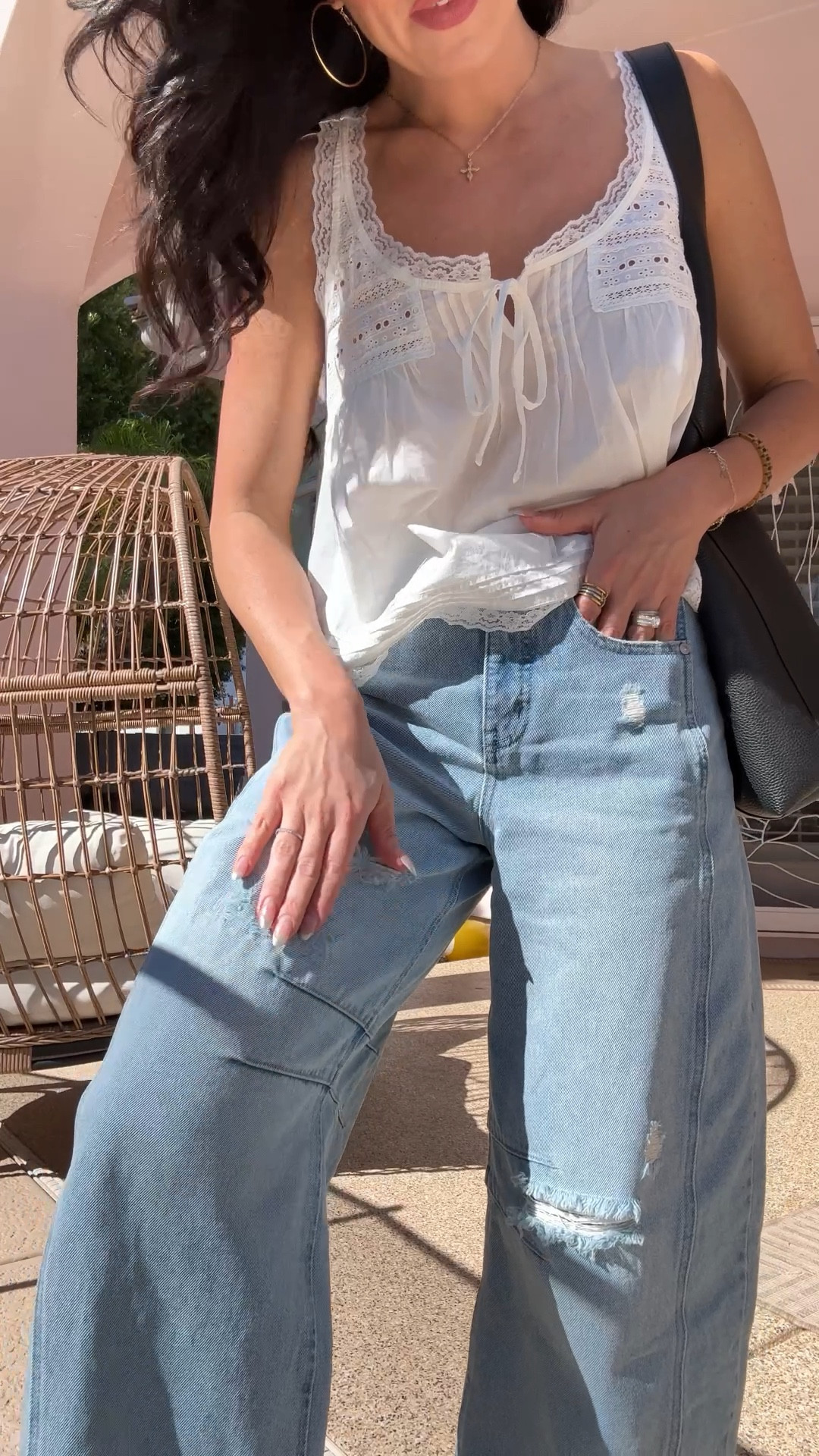 My Walmart outfit of the day! 
Size XS top
Size 0 barrel jeans 
Amazon accessories 



#LTKootd #LTKSeasonal #LTKTravel