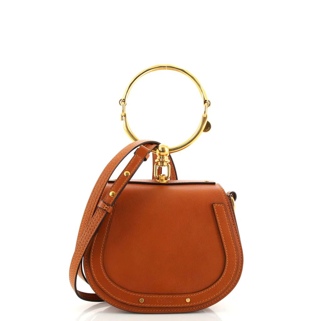 Chloe Nile Crossbody Bag Leather Small Brown 1636311 | Rebag