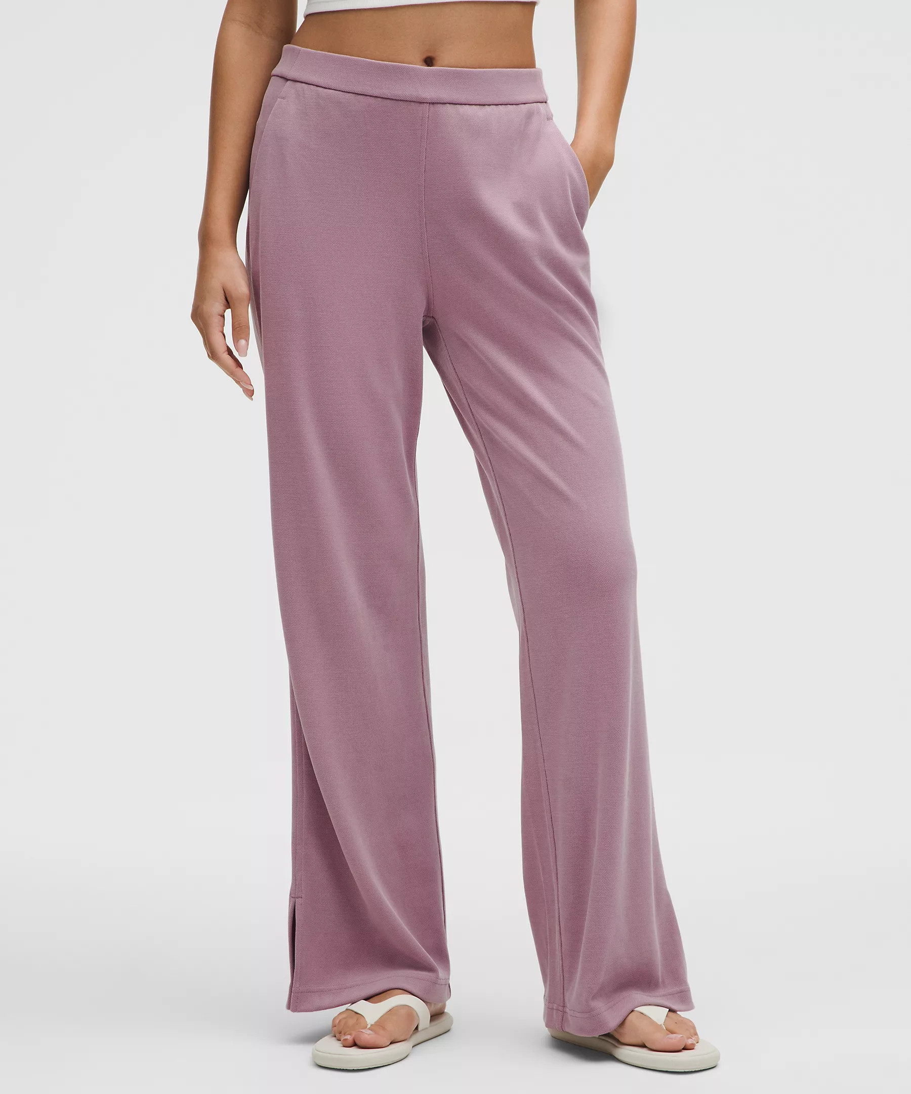 Softstreme High-Rise Wide-Leg Pique Pant | Lululemon (US)