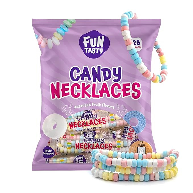 Candy Necklaces - 28 Count - Bulk Candy Individually Wrapped - Easter Candy for Goodie Bags, Part... | Amazon (US)