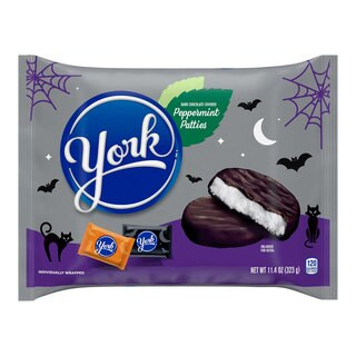 York Dark Chocolate Peppermint Patties Halloween Snack Size Candy, 11.4 OZ | CVS Health