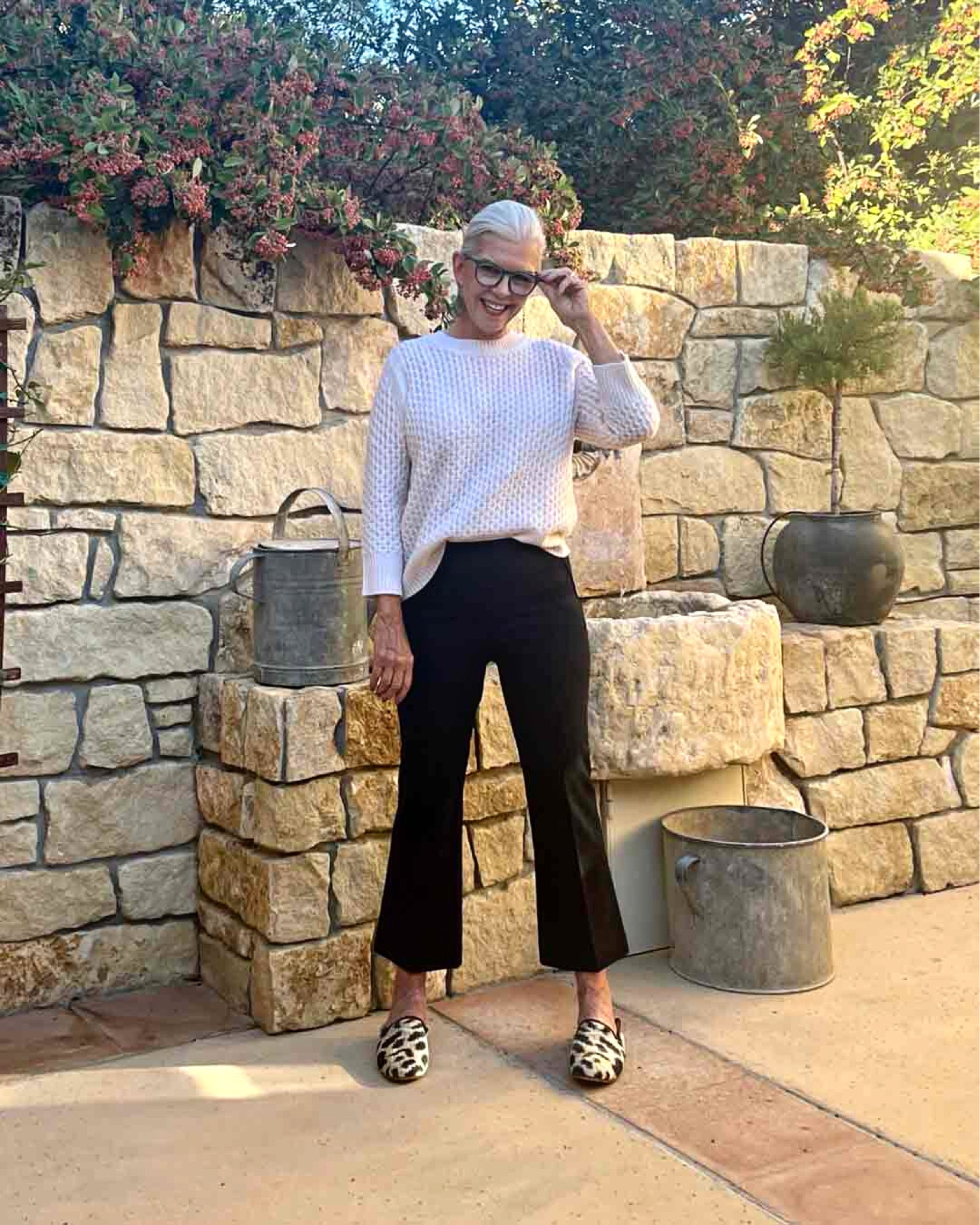 Over50 casual work look. Quinn cashmere sweater, spa x pants and artemis design co shoes. 

#LTKworkwear #LTKshoecrush #LTKSeasonal