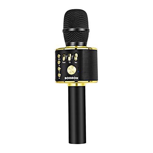 BONAOK Wireless Bluetooth Karaoke Microphone, 3-in-1 Portable Handheld Mic Speaker Machine for Al... | Amazon (US)