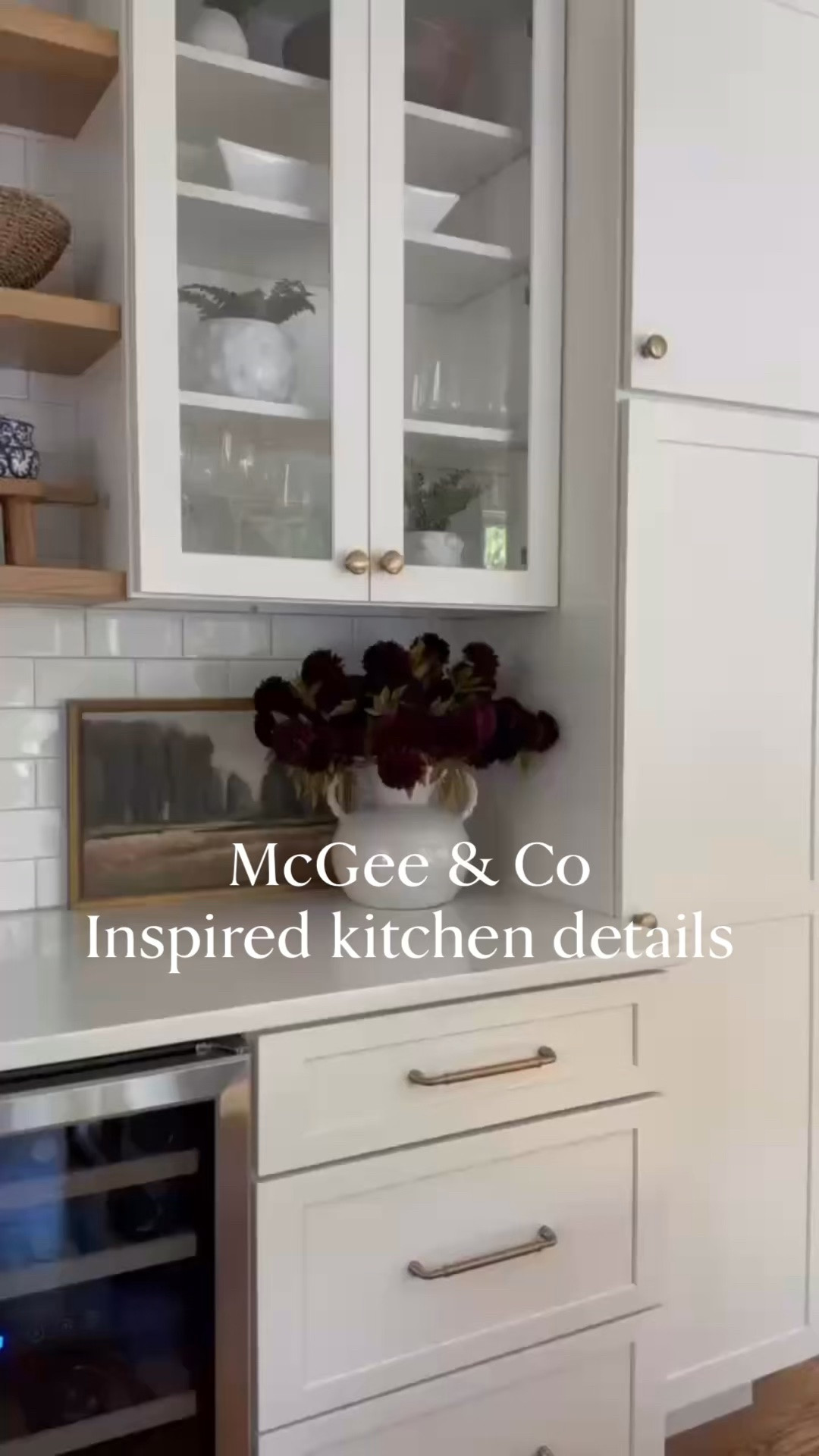 Built in cabinet styling with soft neutrals, glass fronts, and warm wood shelving that adds texture without clutter. This cape cod coastal kitchen keeps everything light, layered, and beautifully organized. Cape cod kitchen, coastal kitchen cabinets, glass cabinet styling, neutral kitchen decor, open shelf kitchen styling, amazon finds home decor, coastal neutral kitchen, sherri calnan home

#LTKHome