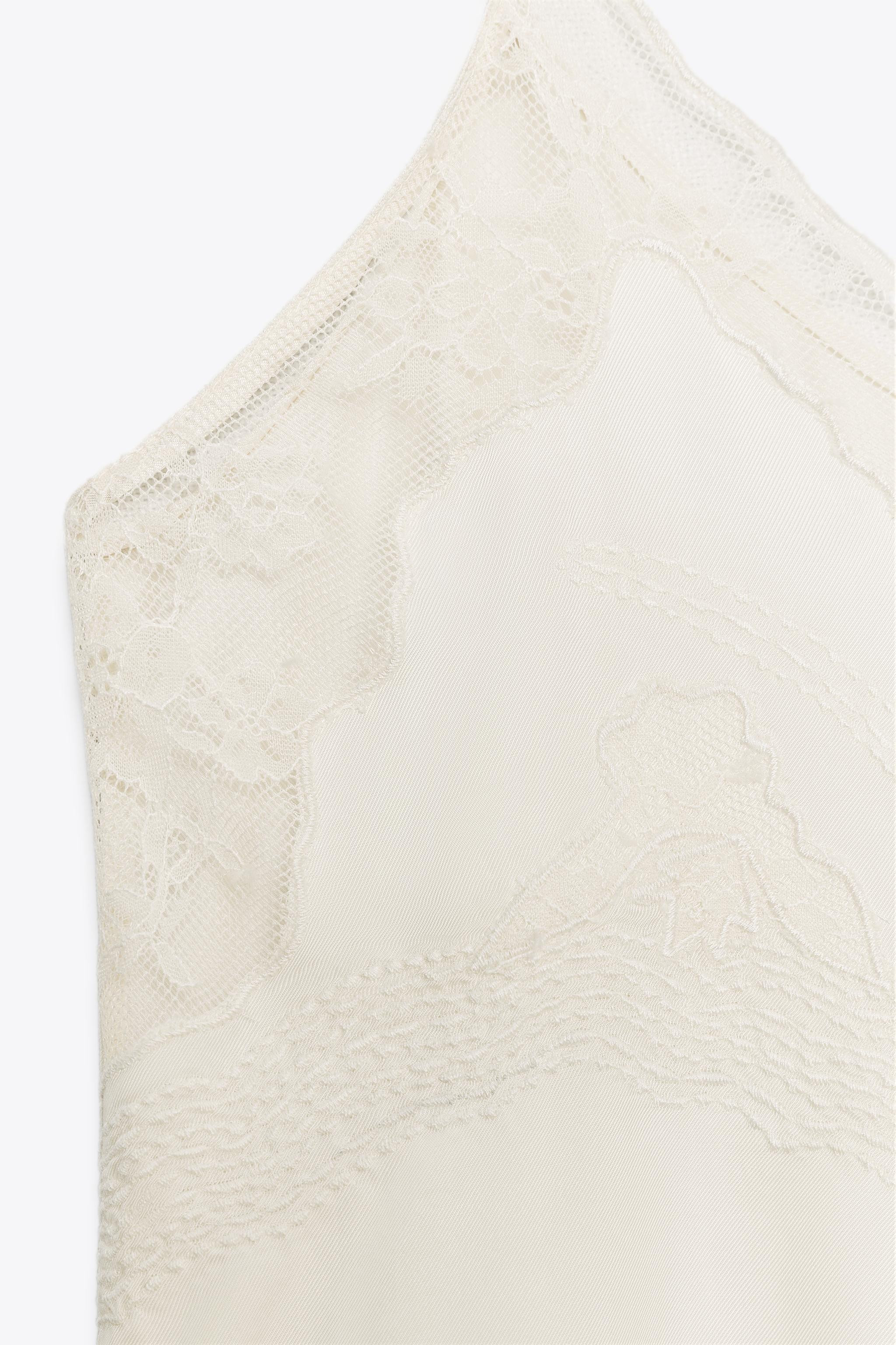 ZW COLLECTION LACE CAMISOLE TOP | Zara UK