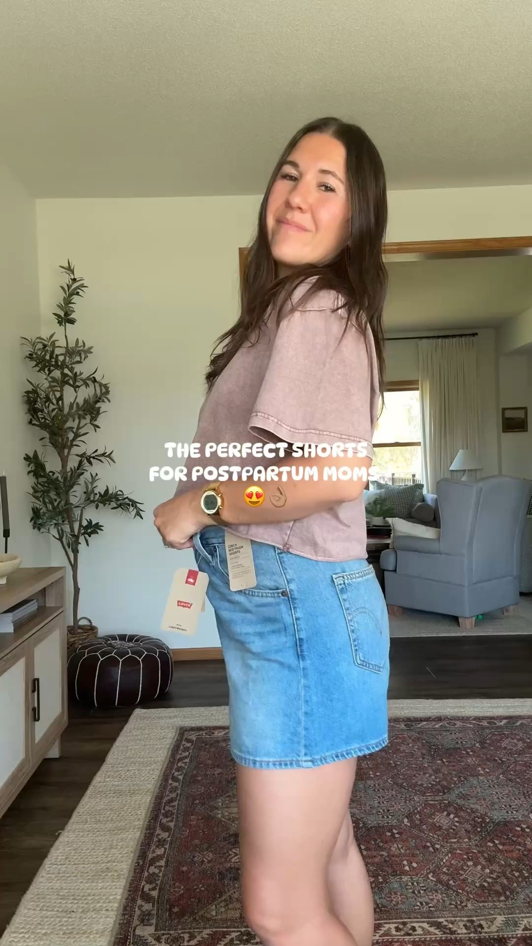 The perfect denim shorts for postpartum body

#LTKootd #LTKmomlife #LTKgrwm
