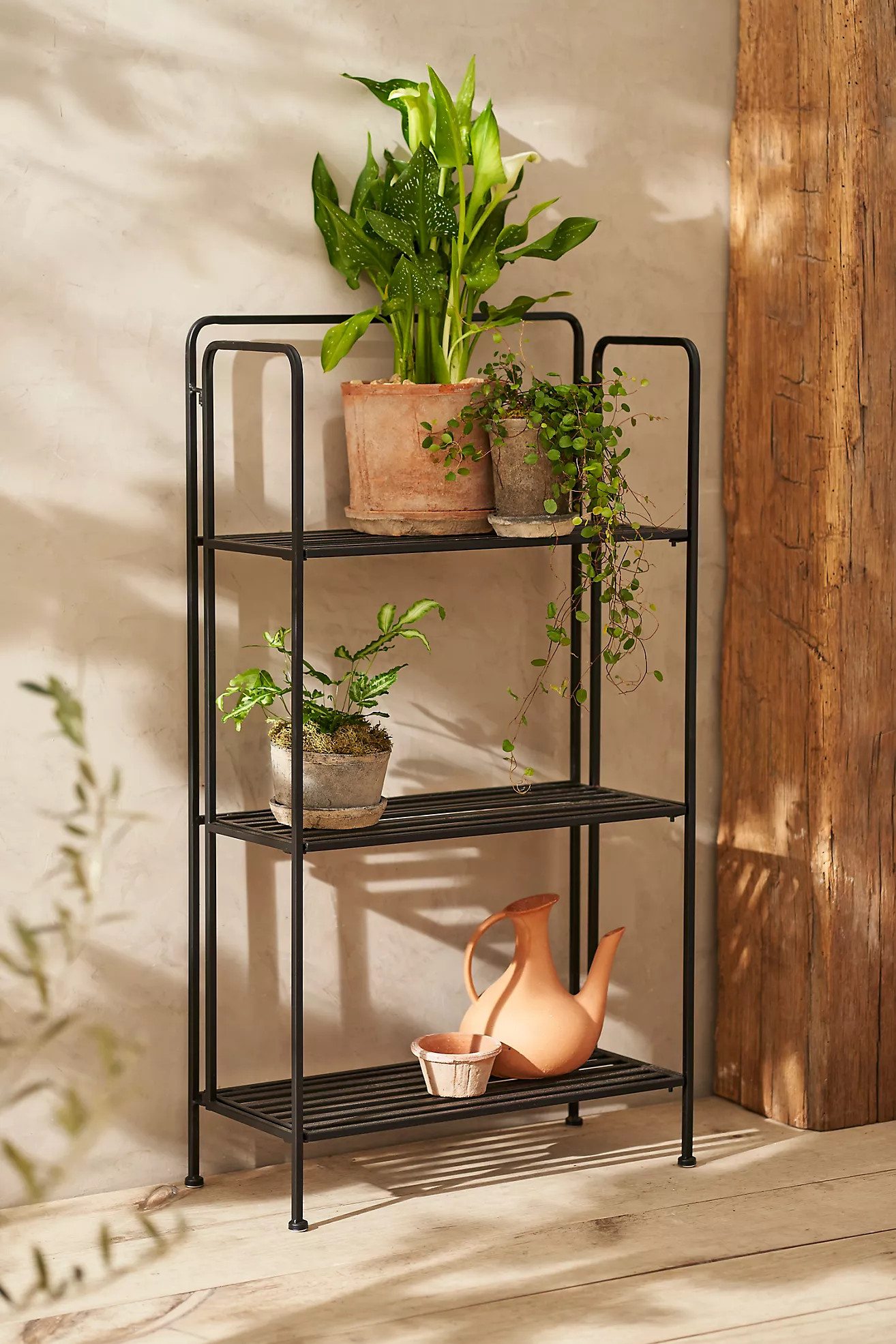 Folding Bookshelf Plant Stand | Anthropologie (US)