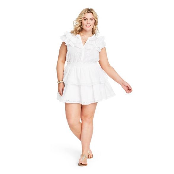 Women's Penelope Double Ruffle Dress - LoveShackFancy for Target (Regular & Plus) White | Target