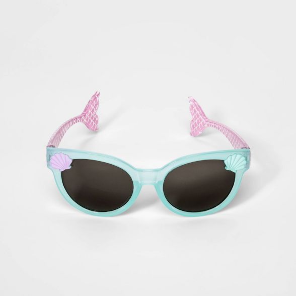 Girls' Mermaid Tail Sunglass - Cat & Jack™ Aqua | Target