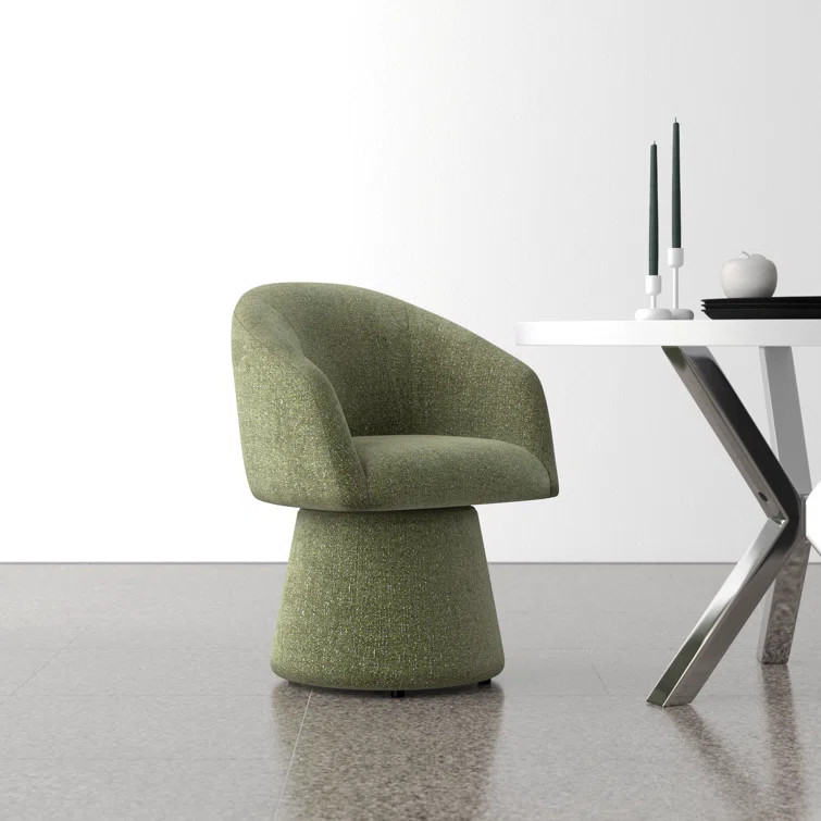 Kyo Chenille Upholstered Barrel Chair | Wayfair North America