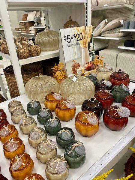 These fall candles shaped like pumpkins are so cute for home decor . #targetfinds #falldecor 

#LTKSeasonal #LTKhome #LTKSale