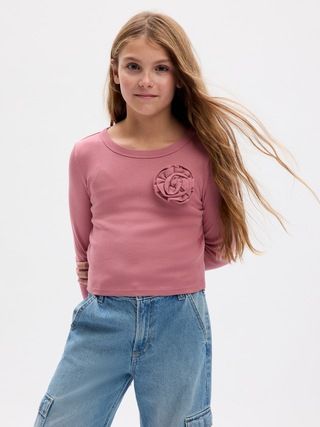 Kids Organic Cotton Cropped Graphic T-Shirt | Gap (US)