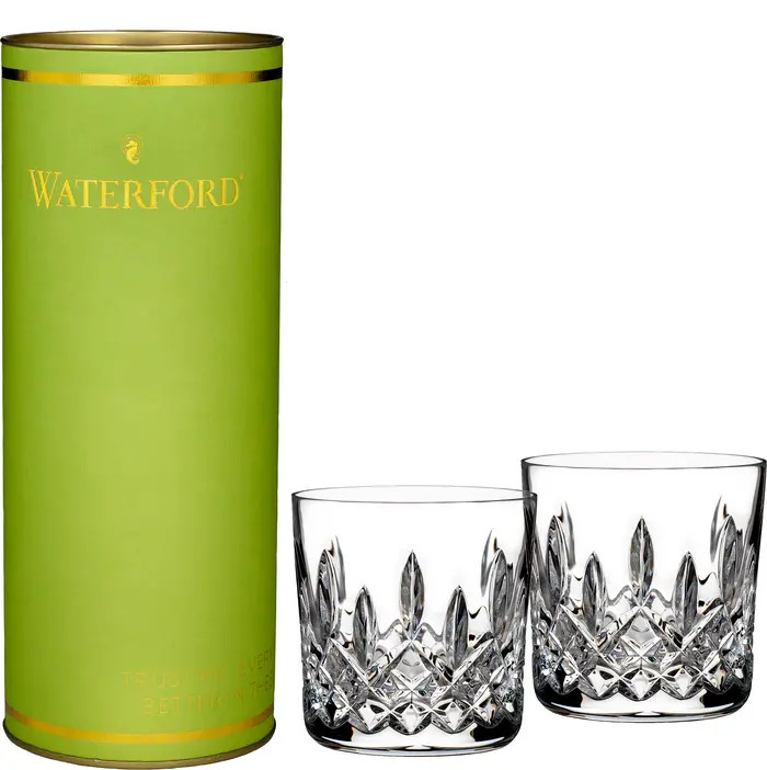 Giftology Lismore Set of 2 Lead Crystal Double Old Fashioned Glasses | Nordstrom