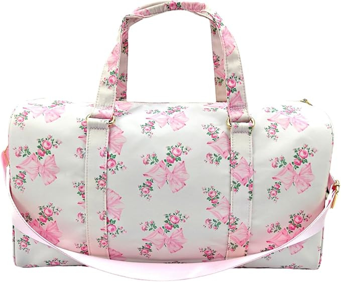 Travel Duffel Bag Nylon Weekender Bags Carry On Luggage Waterproof Sports Tote Gym Dance Bag Over... | Amazon (US)