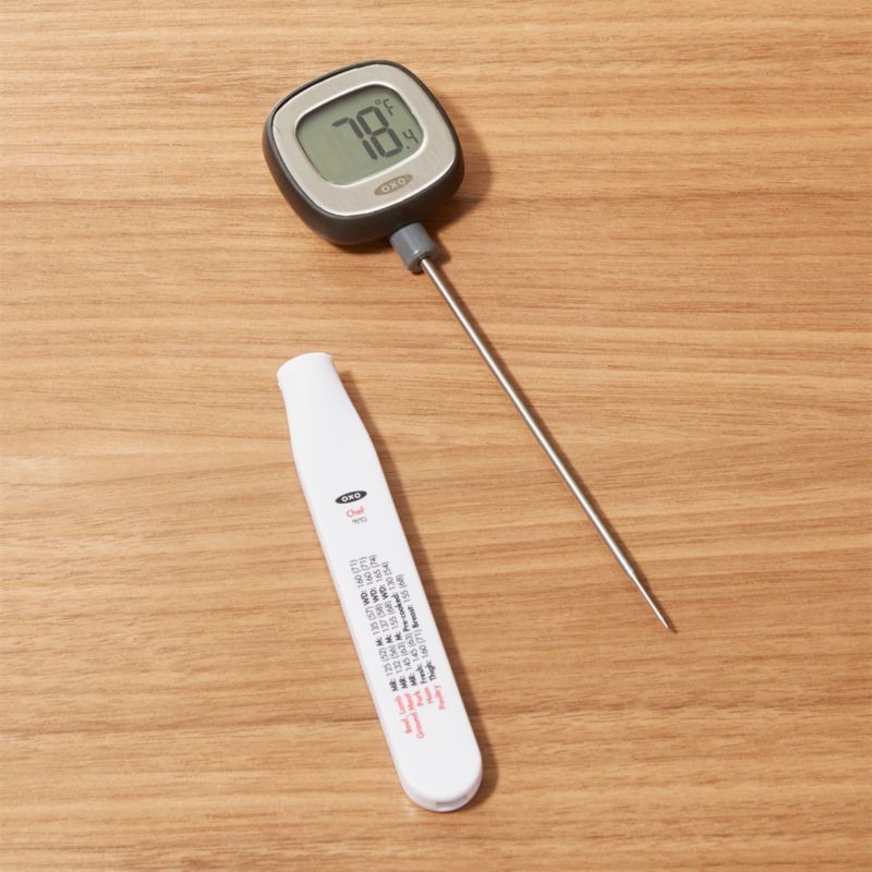 OXO Precision Instant Read Digital Meat Thermometer + Reviews | Crate & Barrel | Crate & Barrel