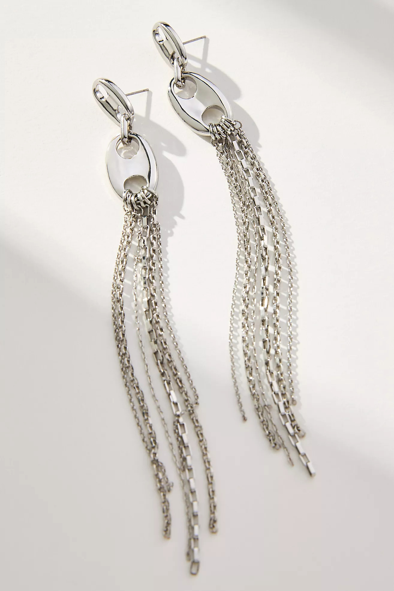 Pop Tab Slinky Fringe Drop Earrings | Anthropologie (US)
