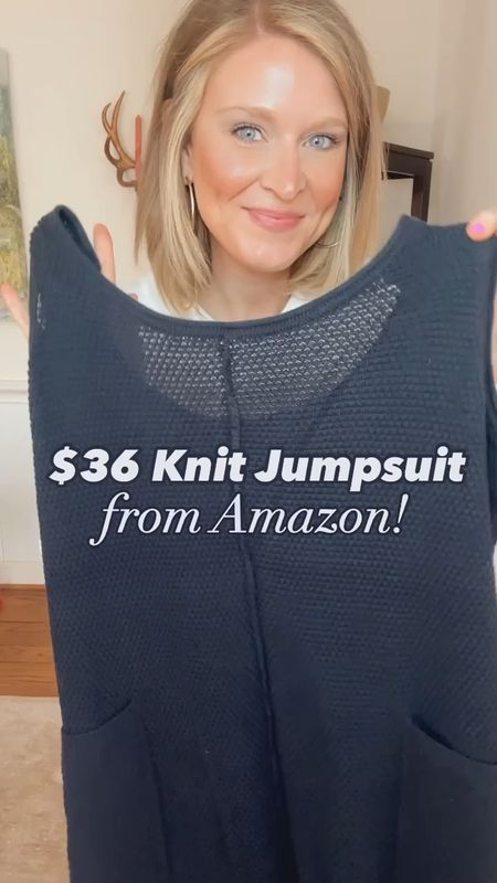 Knit jumpsuit from Amazon! In size L. 
Comes in 5 colors. 


#LTKfindsunder50 #LTKSeasonal #LTKstyletip