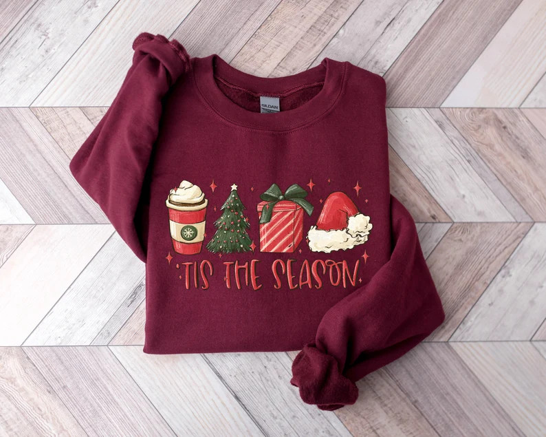 Tis the Season Sweatshirt Christmas Tis the Season - Etsy | Etsy (US)