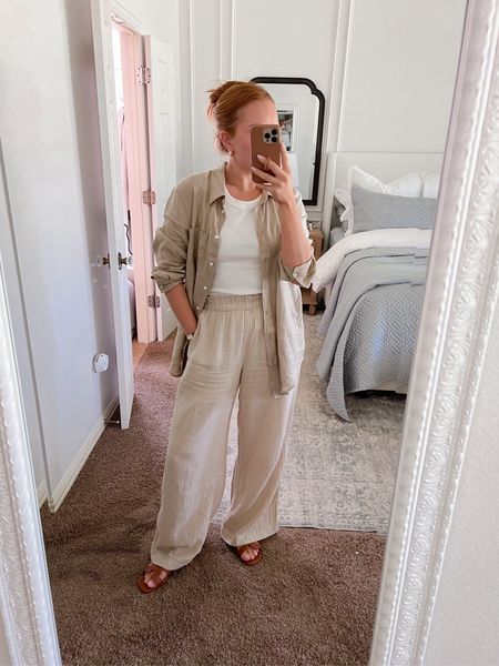 Yesterday’s work from home look! Casual and comfy summer outfit to wear while working from home!

Sizing:
Button down- medium (wanted it large)
Pants- small
Tank- smalll

#LTKSaleAlert #LTKSeasonal #LTKStyleTip