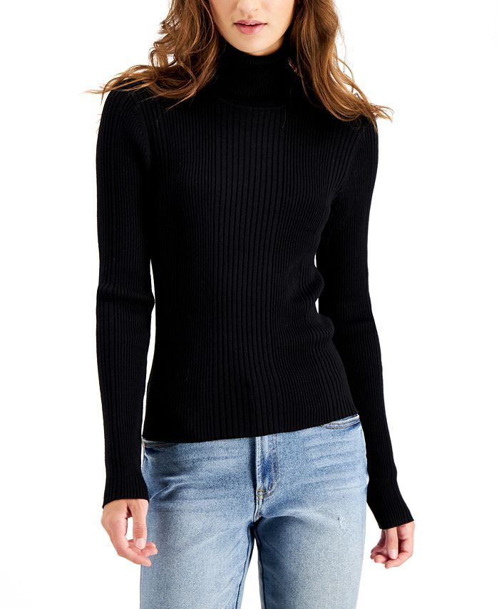 Hooked Up by IOT Juniors' Ribbed Turtleneck Sweater      & Reviews - Sweaters - Juniors - Macy's | Macys (US)