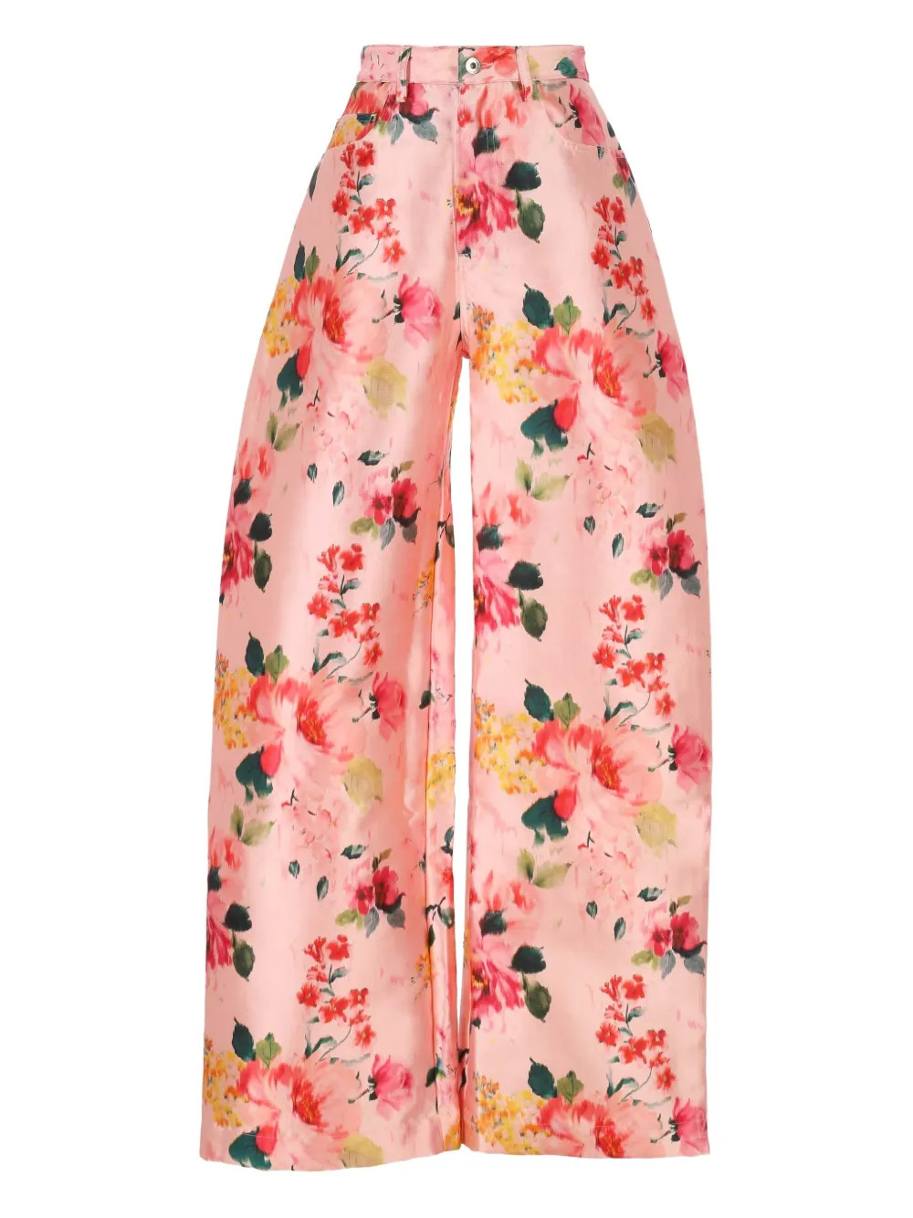 Marques'Almeida floral-print Trousers  | Pink | FARFETCH | Farfetch Global