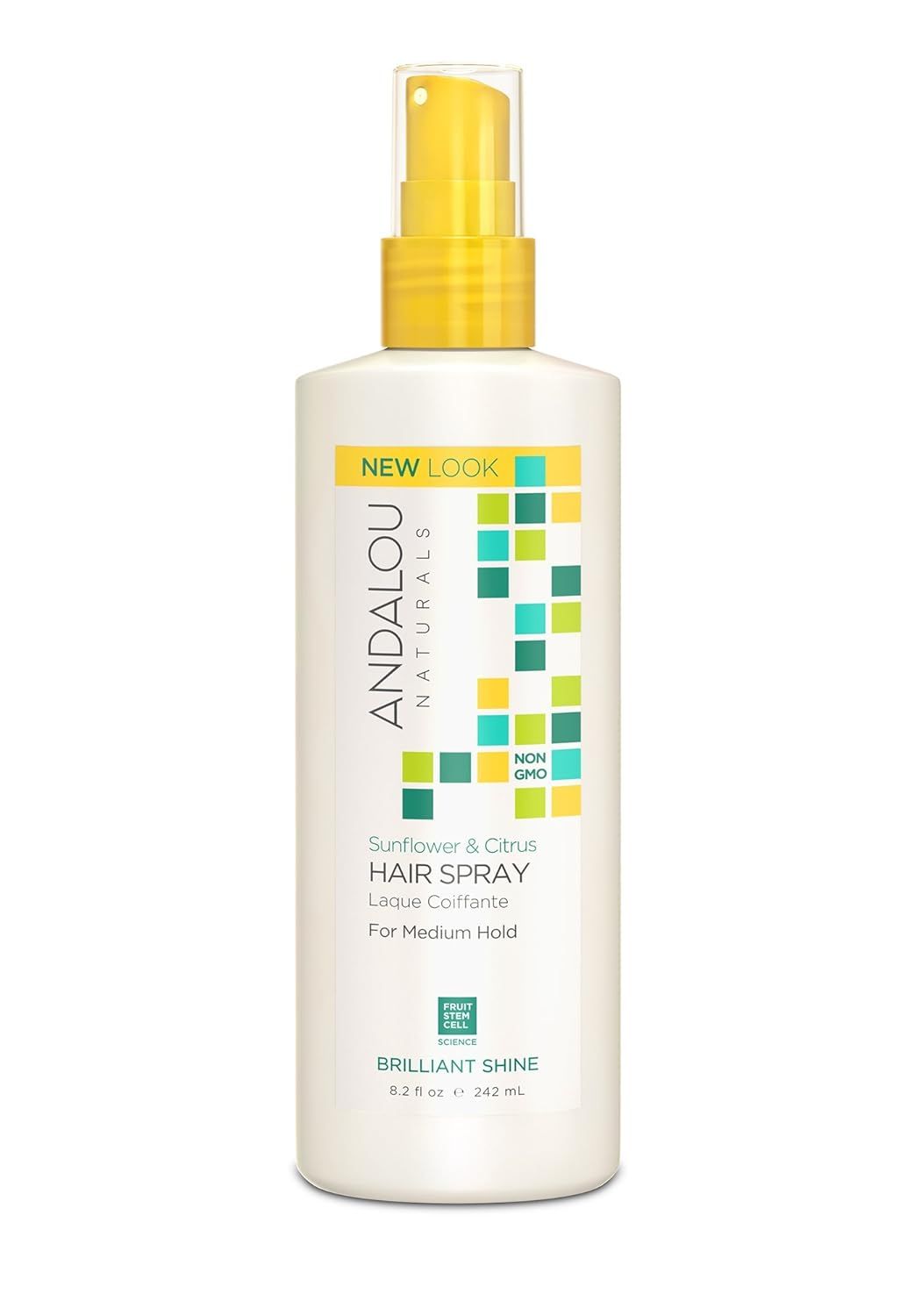 Andalou Naturals Brilliant Shine Hair Spray, Sunflower & Citrus, Styling and Hair Shine Spray wit... | Amazon (US)
