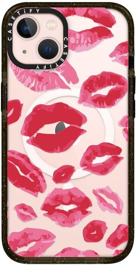 CASETiFY Impact iPhone 13 Case [ 6.6ft Drop Protection/Compatible with Magsafe ] Lipstick Kisses ... | Amazon (US)
