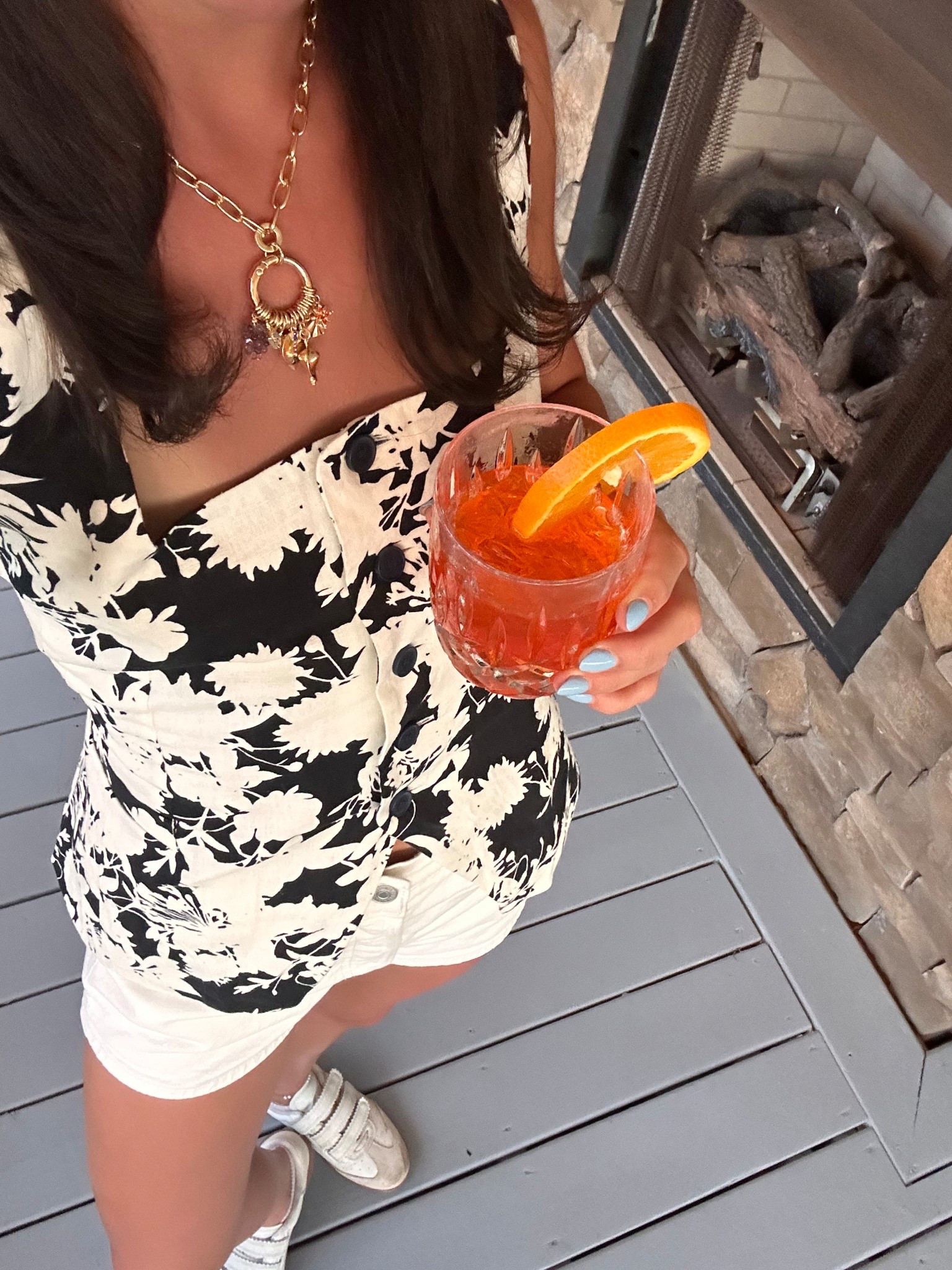 Obsessed with this necklace all summer & a spritz🍊

#LTKSeasonal #LTKSummerEdit