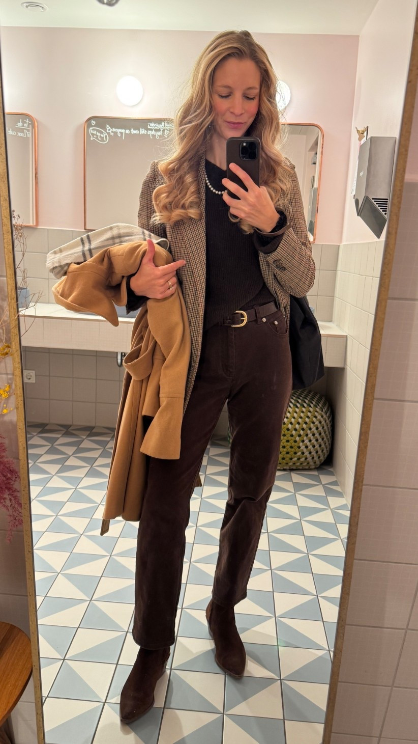 Winter Outfit - monochromatic brown. 

Chocolate brown boots, brown pants, brown denim, brown sweater, cashmere sweater, classic style, timeless, effortless, leather belt 

#LTKFindsUnder100 #LTKTravel #LTKootd
