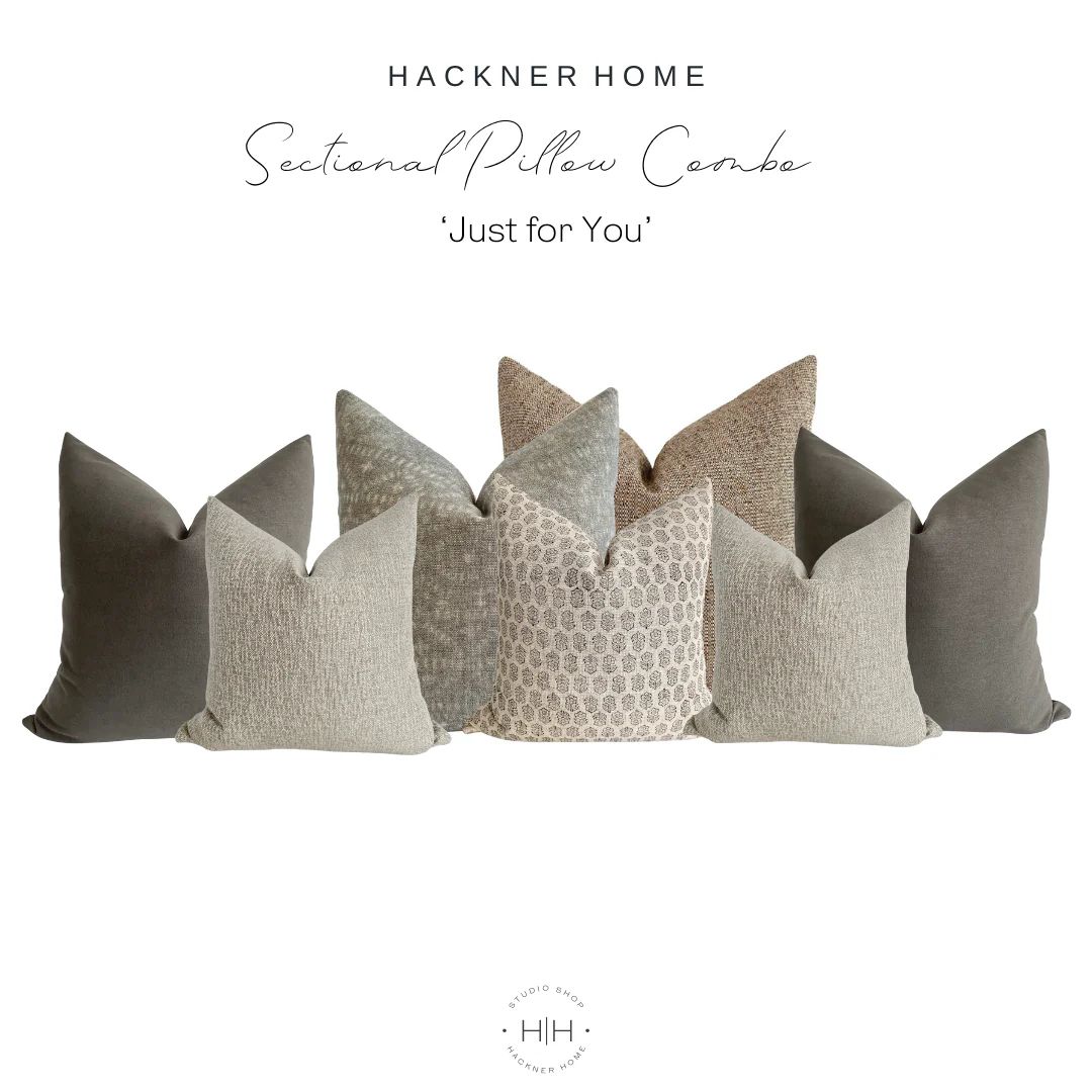 Sectional Pillow Combo 'Just for You' | Hackner Home (US)