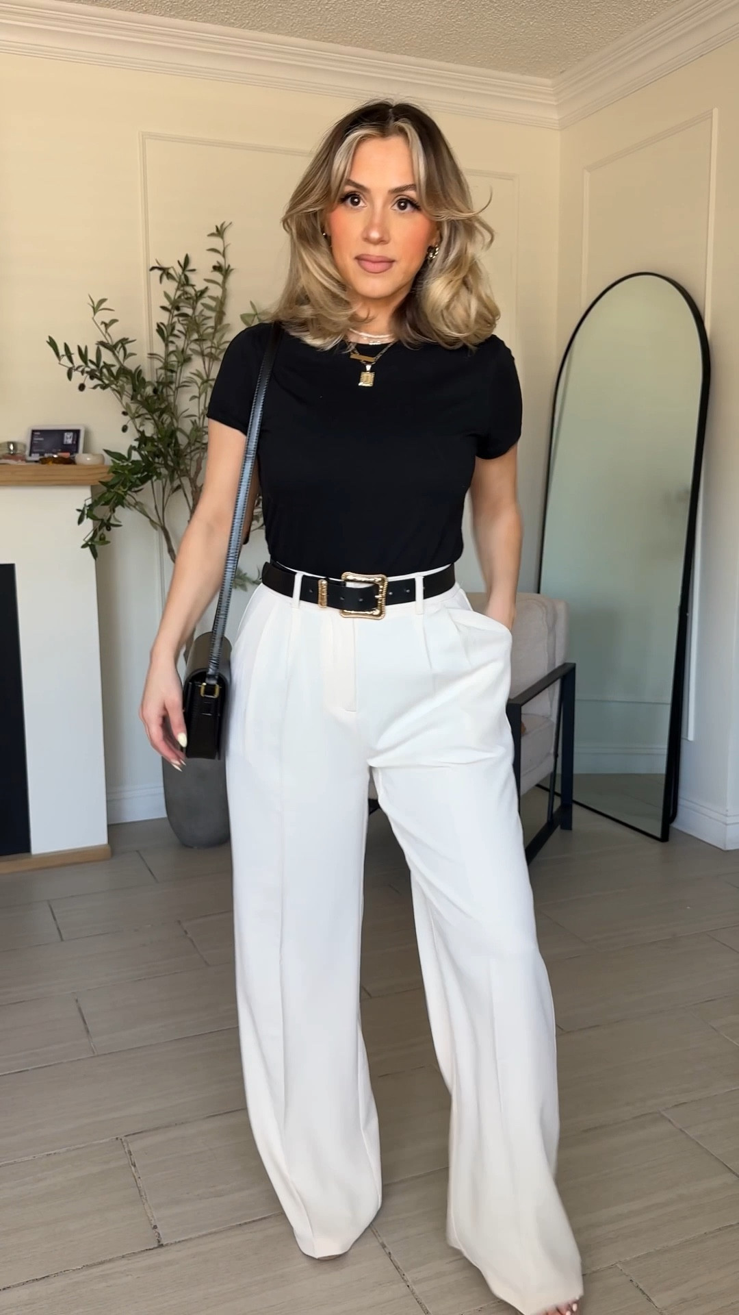 The perfect summer OFFICE outfit formula 😍

✔️ the trousers are from the same brand, same size just different color. The first ones are in BEIGE the second ones are in LIGHT GREY. | I'm wearing them in SMALL LONG THIN (I'm 5'2) and I can wear them comfortably with a 3 inch heel or sneakers. 

✔️ I promise you that these crewneck T-shirts are not like the rest. These are good quality very nice T-shirts that look very professional. They're not vintagey they're not very thin. They are a nice crisp quality.. 



#LTKSaleAlert #LTKWorkwear #LTKFindsUnder50