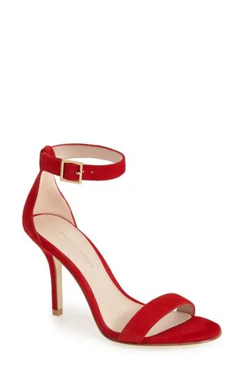 Women's Pelle Moda 'Kacey' Ankle Strap Sandal, Size 10 M - Red | Nordstrom