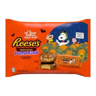 Reese's Snoopy & Friends Milk Chocolate Snack Size Peanut Butter Pumpkins Halloween Candy, 9 OZ | CVS Health