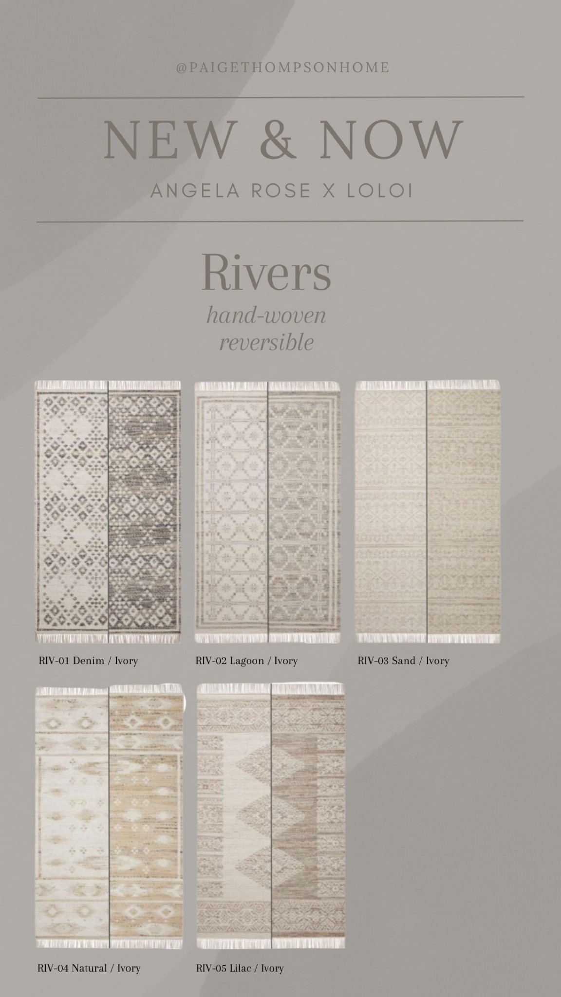 New & Now// Angela Rose x Loloi Rivers Rug Collection just launched. Check out these hand woven reversible rugs to dress up any space.

Rug, living room, bedroom, home

#LTKhome