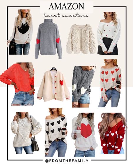 Fun heart sweaters from Amazon perfect for Valentines Day or the whole month of February!
.
.
.
#ltkunder100 #ltkspring #StayHomeWithLTK @liketoknow.it #liketkit #LTKunder50 #LTKstyletip, amazon, amazon fashion, amazon shacket, shacket outfit, spring outfit, amazon outfit

#amazonfashion #amazon #amazonfinds #amazonhaul #amazonfind #amazonprime #prime #amazonmademebuyit #amazonfashionfind #amazonstyle #amazondress #amazondeal, amazon finds, amazon must haves, amazon outfit, amazon outfits, amazon deal, deal of the day, Amazon gift guide, amazon gifts, amazon gift ideas, found on amazon, amazon made me buy it, amazon haul, prime, prime best seller, amazon prime, amazon best sellers, amazon best seller, amazon wardrobe, prime wardrobe
