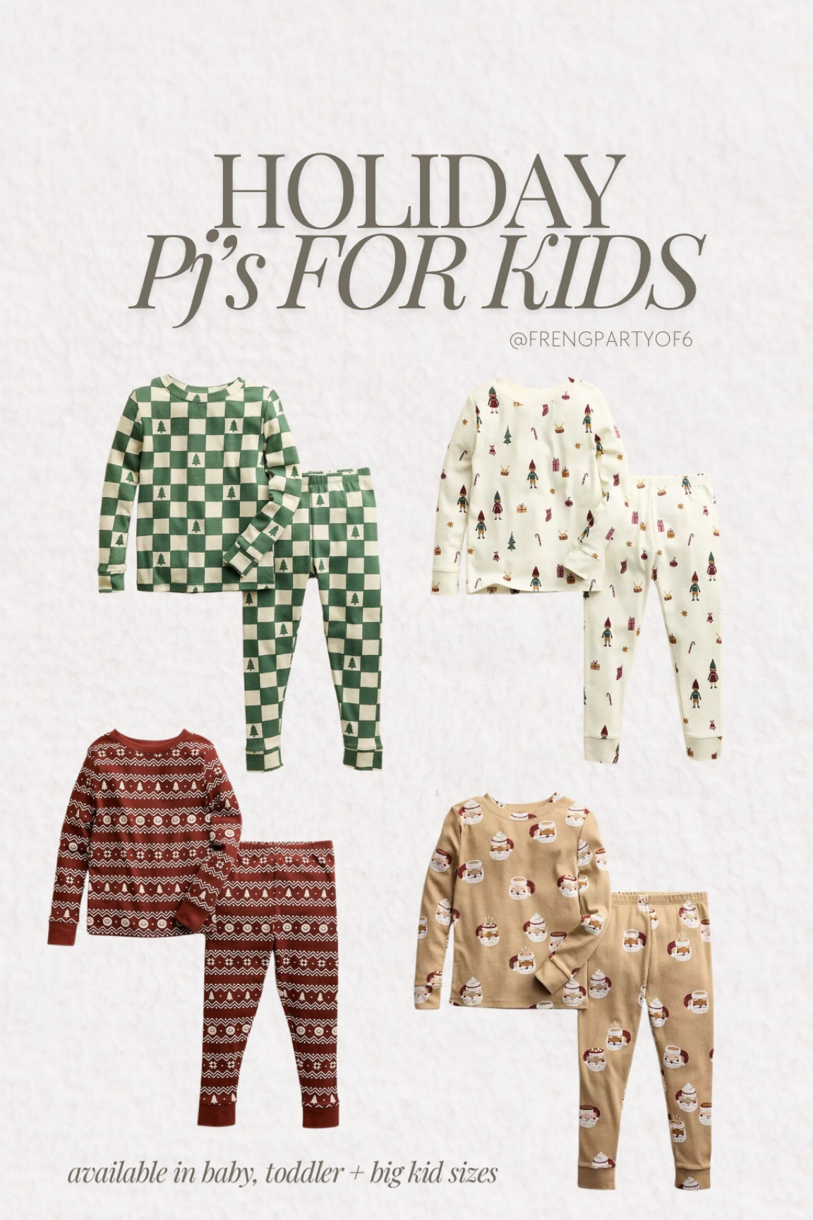Holiday PJs for baby, toddlers, and big kids, on sale!

#LTKHoliday #LTKSaleAlert #LTKKids
