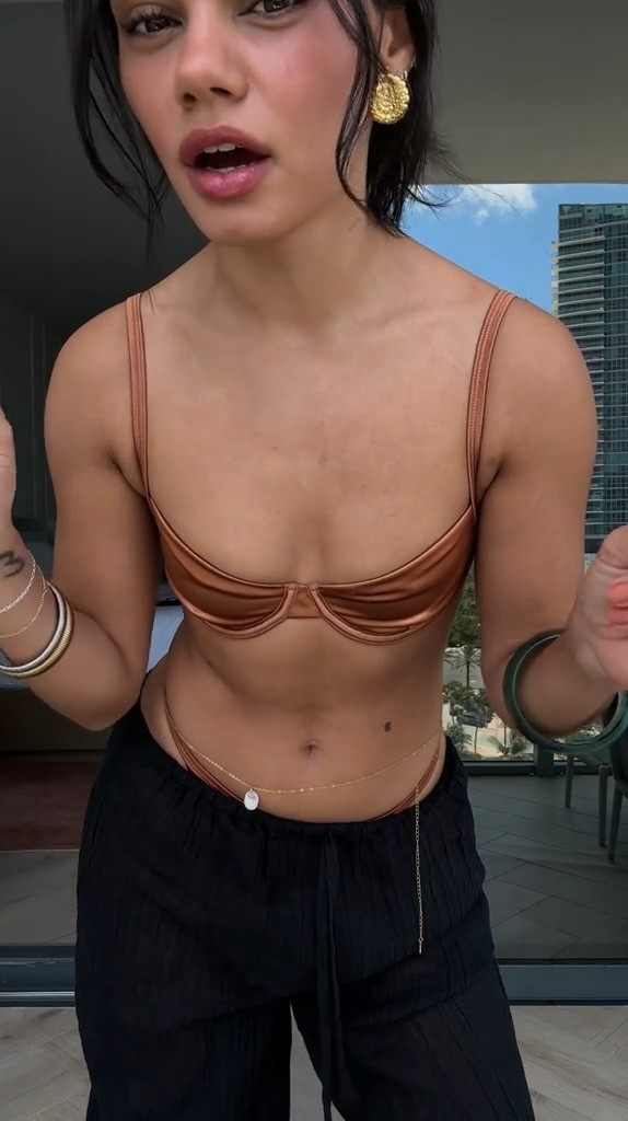 Miami Beach style
monday swimwear bronze bikini set, revolve shell Nelly chain, monday swimwear black trousers

#LTKSwim #LTKStyleTip #LTKFindsUnder100