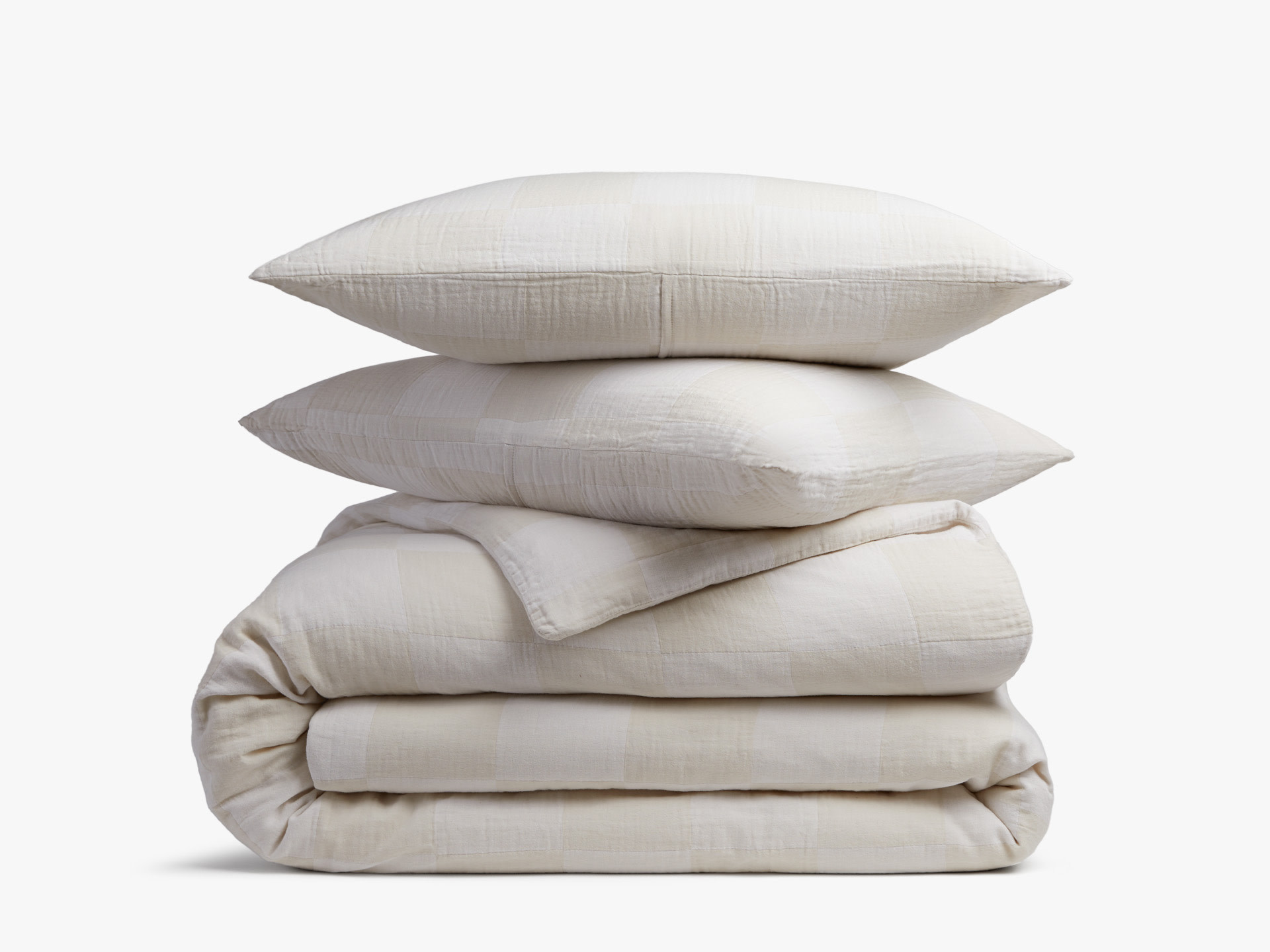 Checkered Gauze Duvet Cover Set | Parachute