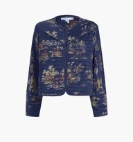 The Amari Jacket - Navy Equestrian Toile | Hill House Home